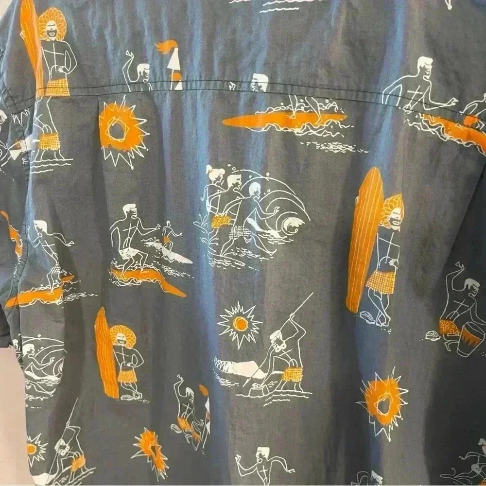 Lost at Sea Patterned Beach Button Down casual - Picture 3 of 7